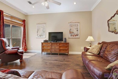 The main living area is open and spacious