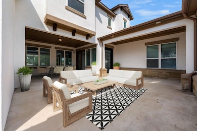 View of patio featuring an outdoor living space