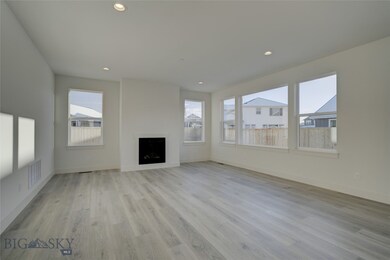 Family room with gas fireplace