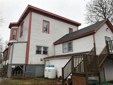 Rear shot of house with new addition...