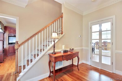 The elegant foyer with newer hardwood flooring, Fr