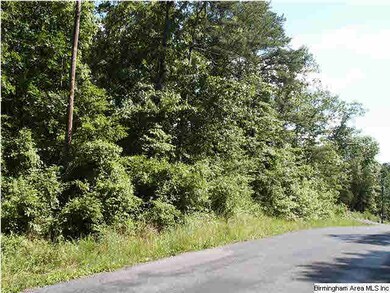 Street view of lot.  The lot starts near the power