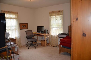 Bedroom 2 currently being used as an office.