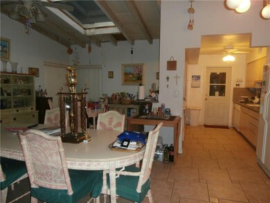 Dining room and kitchen