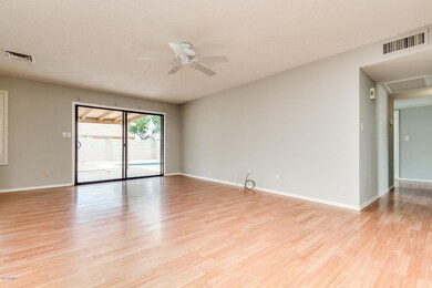Main living area and hallway to bedrooms