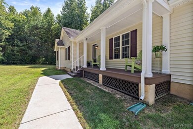 Covered front porch and walkway