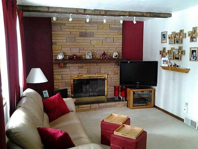 Living Room. Cozy gas fireplace