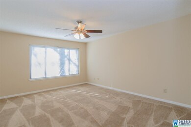 Good size master bedroom with ceiling fan and newl