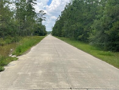 Looking west from the front of the lot.