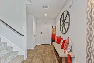 Stairs just off the entry hallway