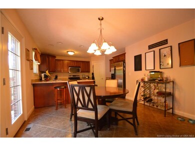 Dining area is open from the living room and flows