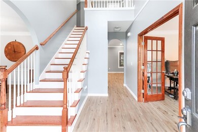 Two story foyer