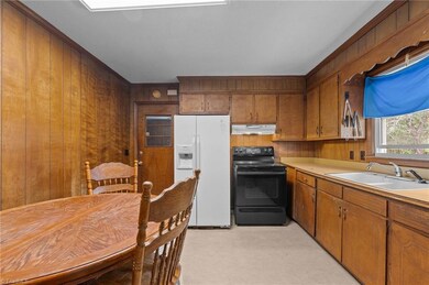 Breakfast nook with the kitchen.
