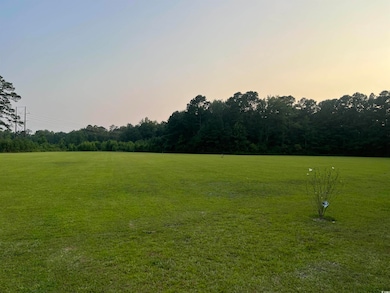 View of green lawn with a view of rural / pastoral area