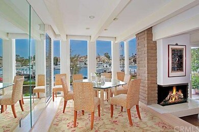Dining room in main home overlooking Bay