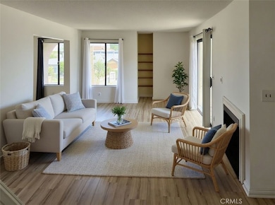 Virtual staged living room