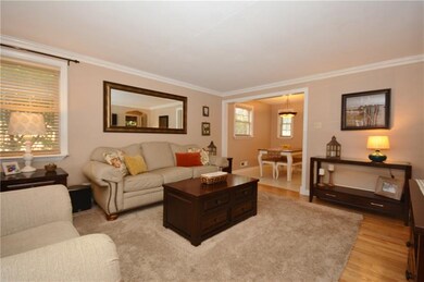 This is the living room as seen from the front ent