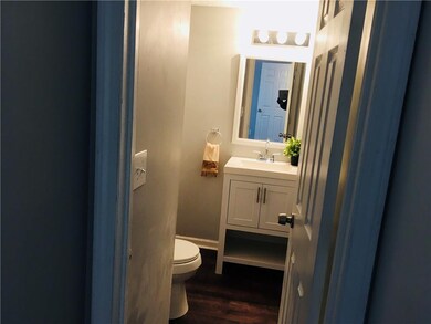 Half Bathroom on 1st floor off kitchen and Diningr