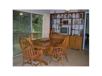 The dinette with sliders to the patio.