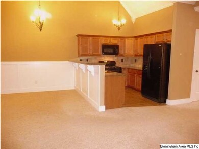 Plenty of room for a large table, buffet, and ther