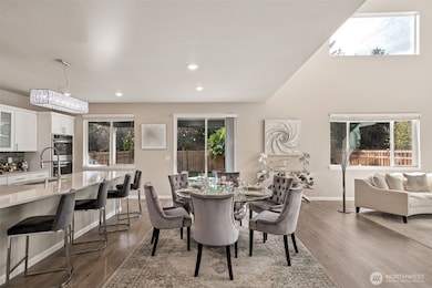 Informal dining between great room & kitchen