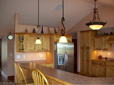 Breakfast Bar that can seat 10+ Guests.  Built in 