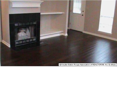 Living room with wood floors