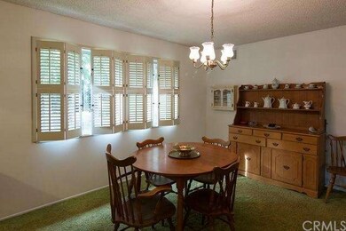 Eating area with a view of back yard.