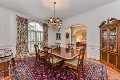 Dining room with the transom windows allowing natu