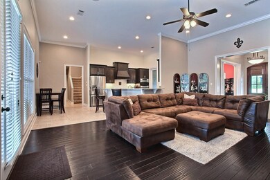 Living room to kitchen view