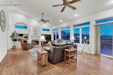 Living room on main level, mountain & city views o