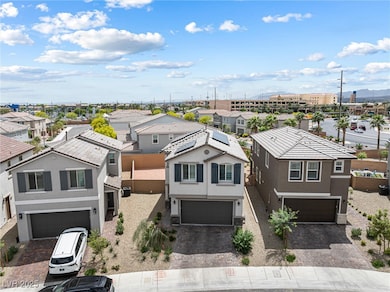 Aerial view of residential area