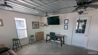 office with meeting area.