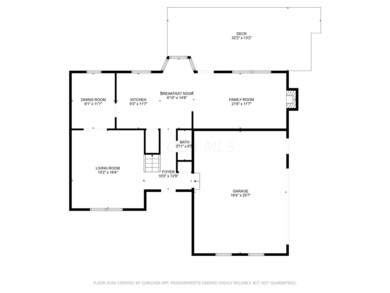 First Floor Plan - 120 Cavalcade