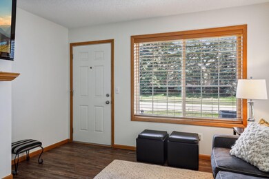 Front entrance into family room with large window for natural light