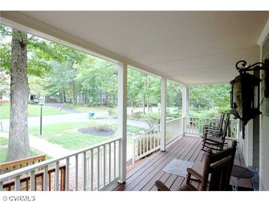 Exterior Front - Nice, freshly stained porch for r