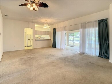 Large open living/dining room
