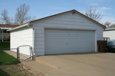 Detached double garage