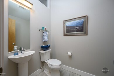 Half bath near garage and entryway