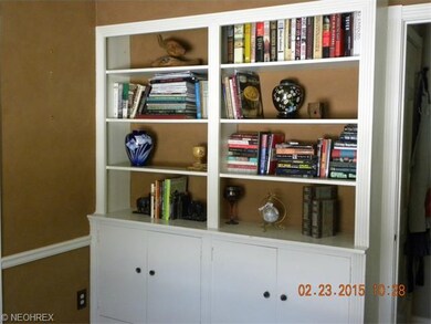 Built in bookcases in den