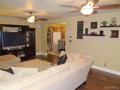 Living Room. Living room opens to the dining room.