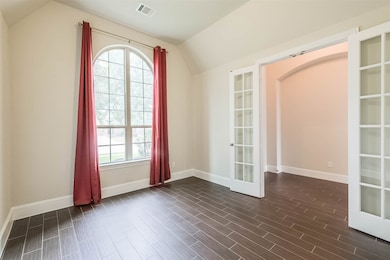 Private study with French doors