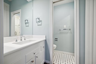 Second bathroom in downstairs master bedroom