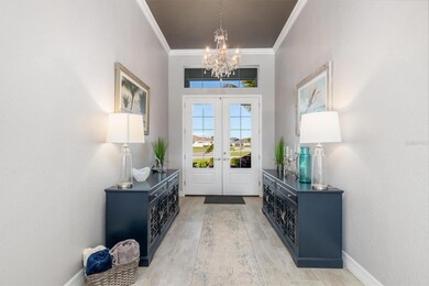 High ceilings and double front doors!