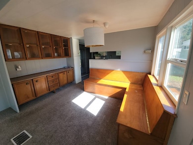 Built in benxh and cabinets