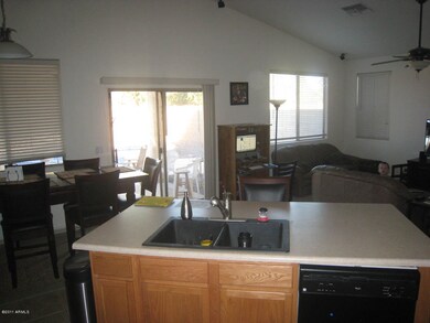 View from Kitchen to Family Room
