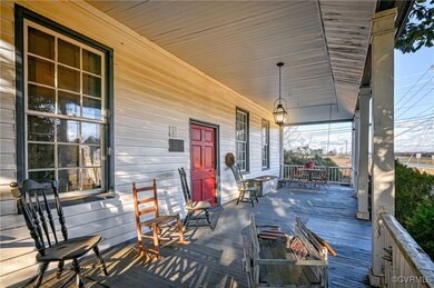Huge country front porch