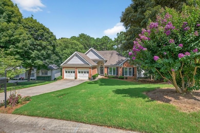 Landscaped front yard
