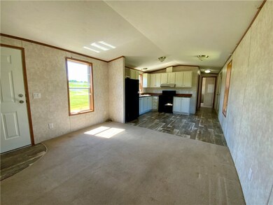 Living room/kitchen combo.