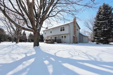 A view looking onto the back of the home
